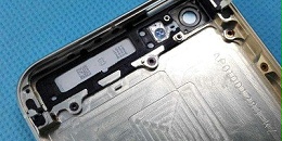 手机电池盖激光打码样品